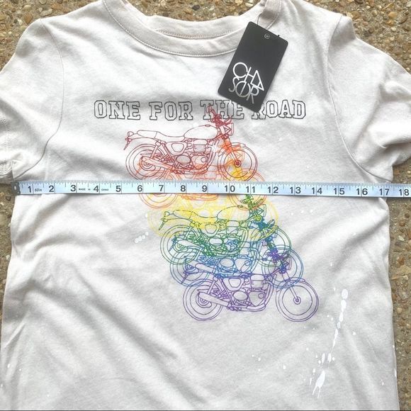 NWT Chaser One For the Road Motorcycle Graphic Tee - Picture 5 of 8